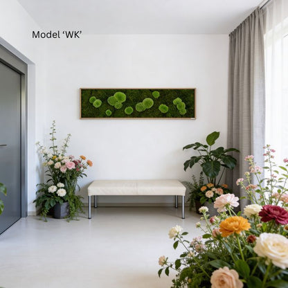 Wall Decoration Moss Artwork 140x40cm