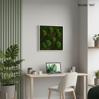 Wanddekoration Moosbild 55x55cm
