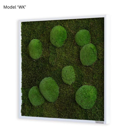 Wanddekoration Moosbild 55x55cm