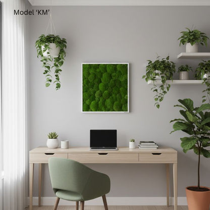 Wanddekoration Moosbild 55x55cm