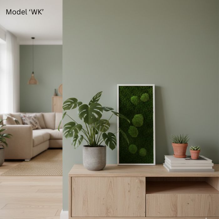 Wanddekoration Moosbild 57x27cm