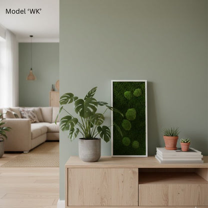 Wanddekoration Moosbild 57x27cm