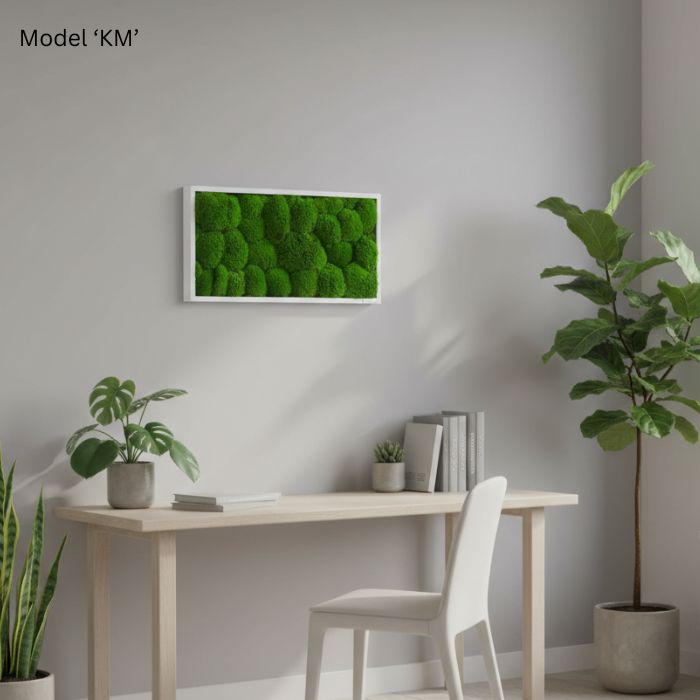 Wanddekoration Moosbild 57x27cm