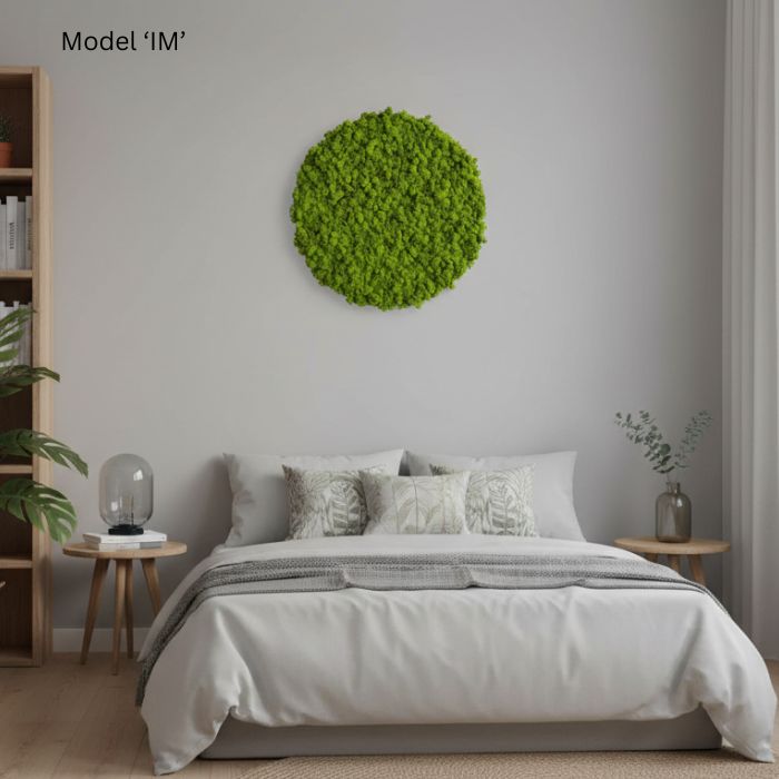 Wall Decoration: Moss Artwork, 54 cm in diameter