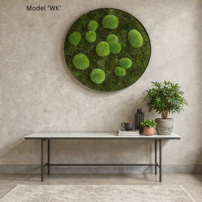 Wall Decoration: Moss Artwork, 80 cm in diameter