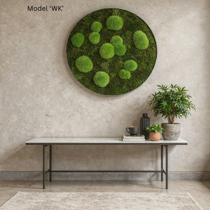 Wall Decoration: Moss Artwork, 80 cm in diameter