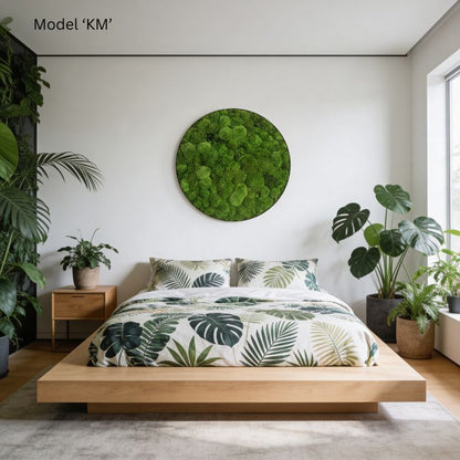Wall Decoration: Moss Artwork, 80 cm in diameter