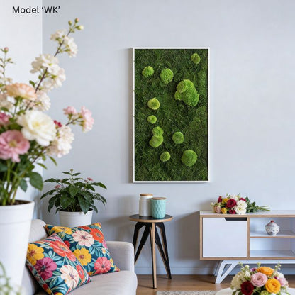 Wanddekoration Moosbild 100x60cm