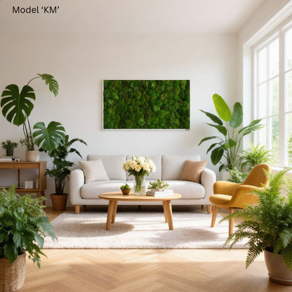 Wanddekoration Moosbild 100x60cm