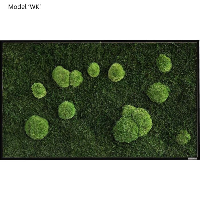 Wanddekoration Moosbild 100x60cm