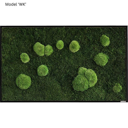 Wanddekoration Moosbild 100x60cm