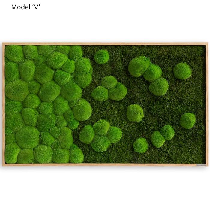 Wanddekoration Moosbild 100x60cm