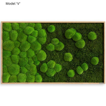 Wanddekoration Moosbild 100x60cm