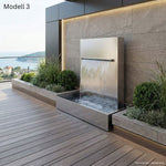 Edelstahl Outdoor Wasserfall