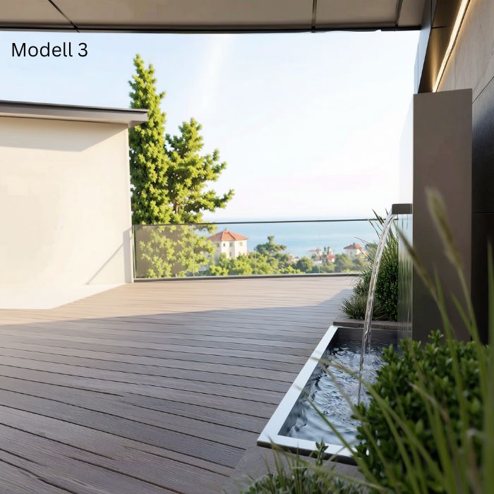 Edelstahl Outdoor Wasserfall